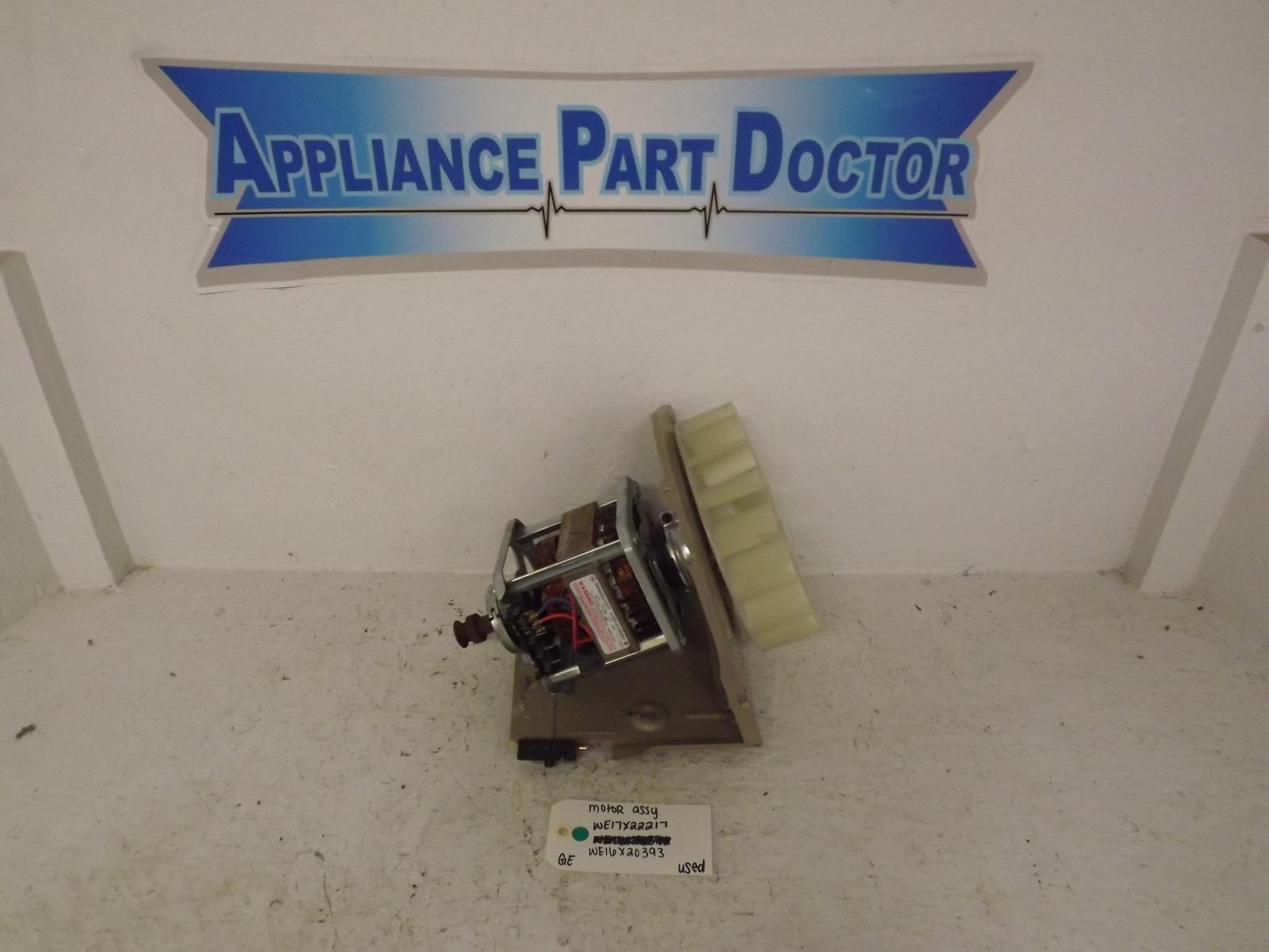 GE Dryer WE17X22217 WE16X20393 Motor Assembly Used GE Dryer WE17X22217 WE16X20393 Motor Assembly Used